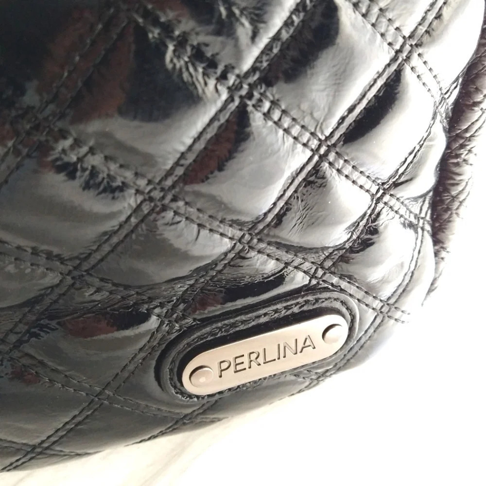 Perlina Quilted Vegan Leather Shoulder Bag 🌹 - Picture 7 of 13